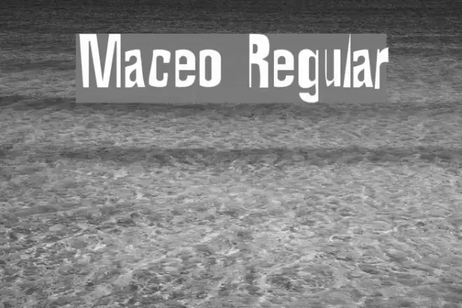 Maceo Regular Font examples
