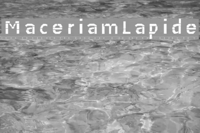MaceriamLapide Font examples
