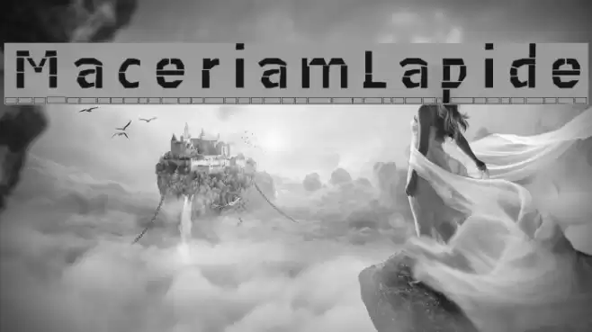 MaceriamLapide Font examples