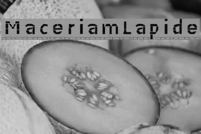 MaceriamLapide Font examples