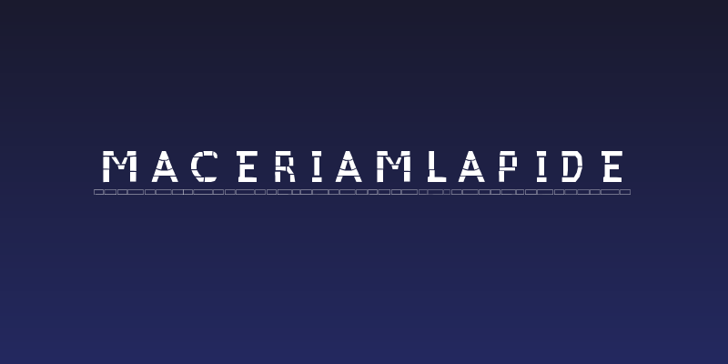 MaceriamLapide Social Header