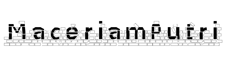 MaceriamPutri  Frei Schriftart Herunterladen