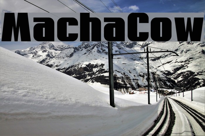 MachaCow Font examples