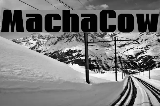 MachaCow フォント examples