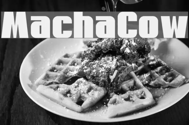 MachaCow フォント examples