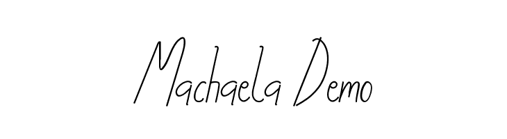 Machaela Demo  免费字体下载