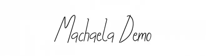 Machaela Demo  Fuentes Gratis Descargar