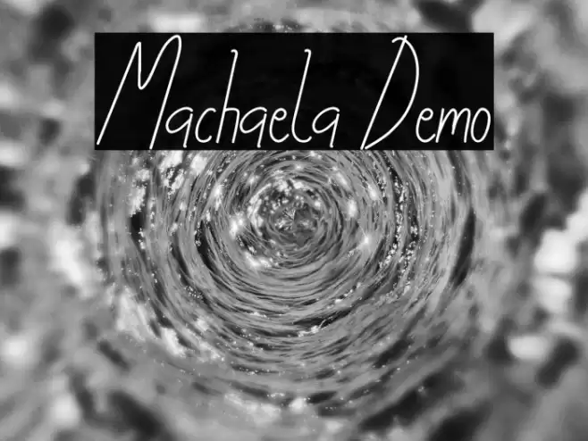 Machaela Demo Font examples