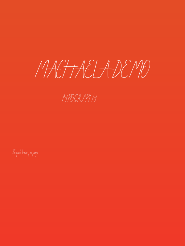 Machaela Demo Poster