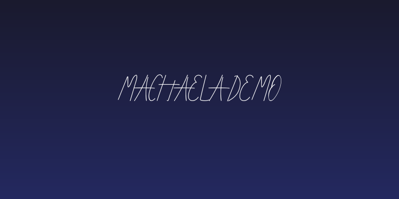 Machaela Demo Social Header