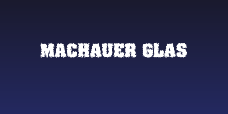 Machauer Glas Social Header