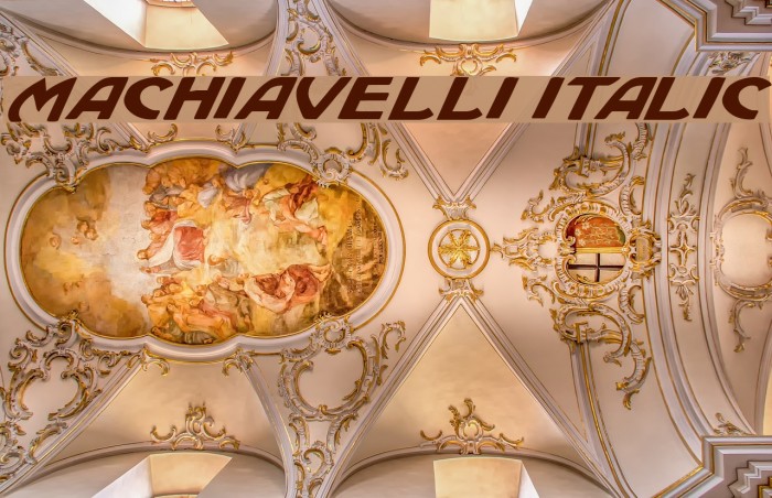 Machiavelli Italic Font examples