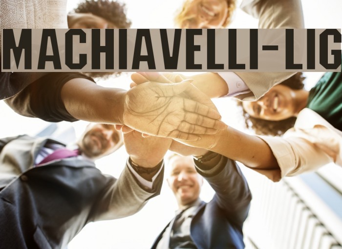 Machiavelli-Lig Font examples