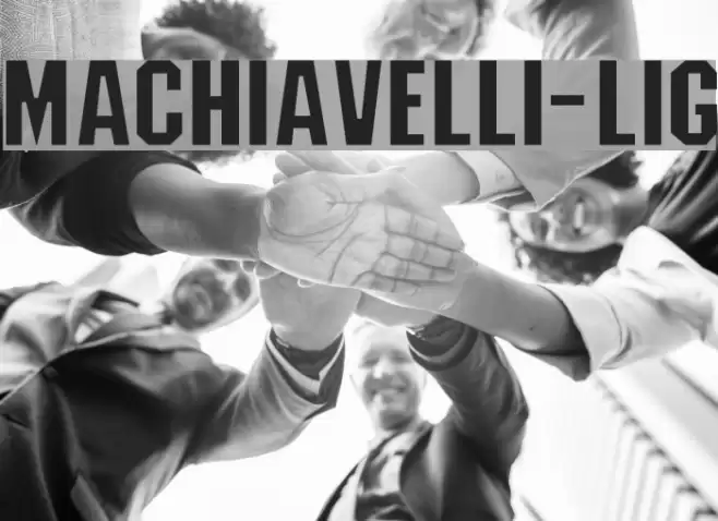 Machiavelli-Lig Font examples