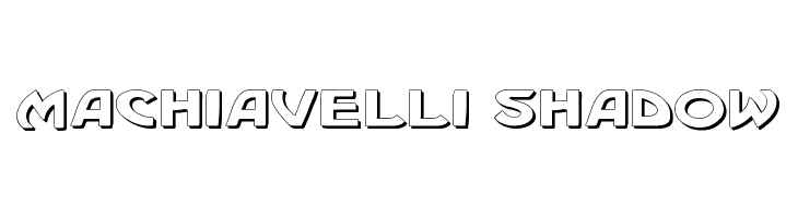 Machiavelli Shadow  Frei Schriftart Herunterladen