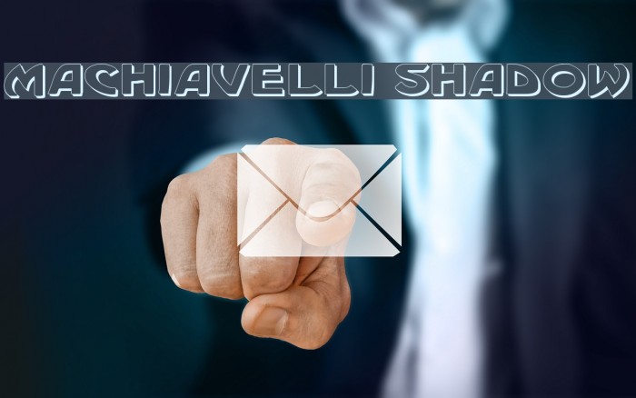 Machiavelli Shadow Fonte examples