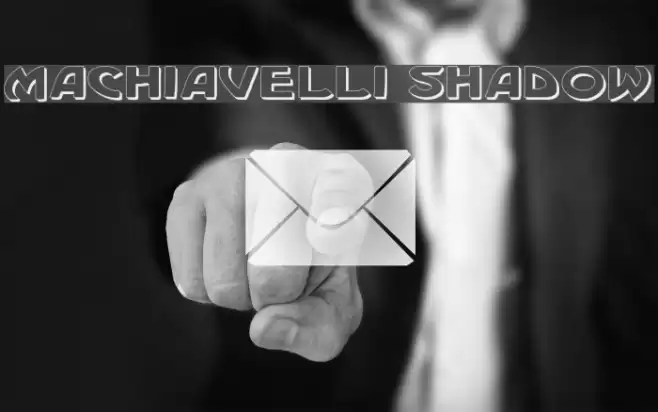 Machiavelli Shadow Fonte examples