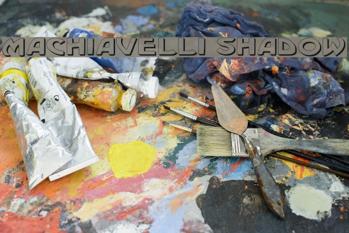 Machiavelli Shadow Fonte examples