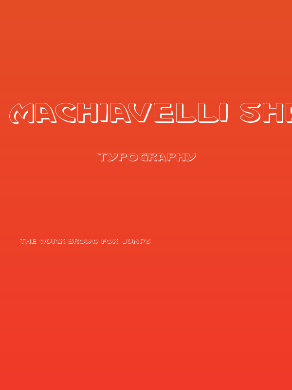 Machiavelli Shadow Poster