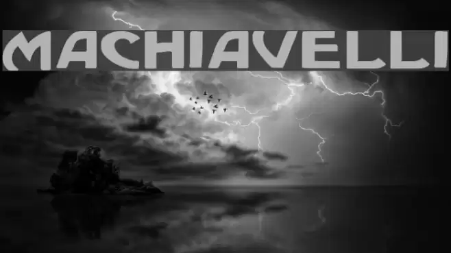 Machiavelli Font examples