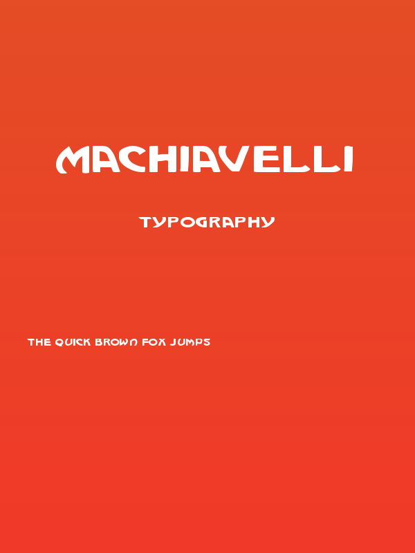 Machiavelli Poster