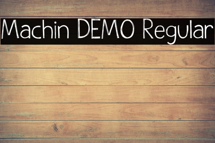 Machin DEMO Regular Example 2