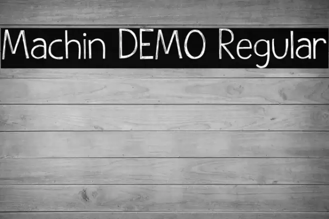 Machin DEMO Regular Font examples