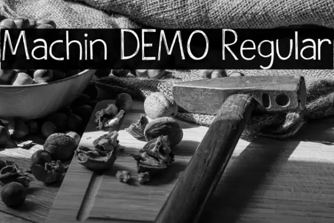 Machin DEMO Regular Font examples