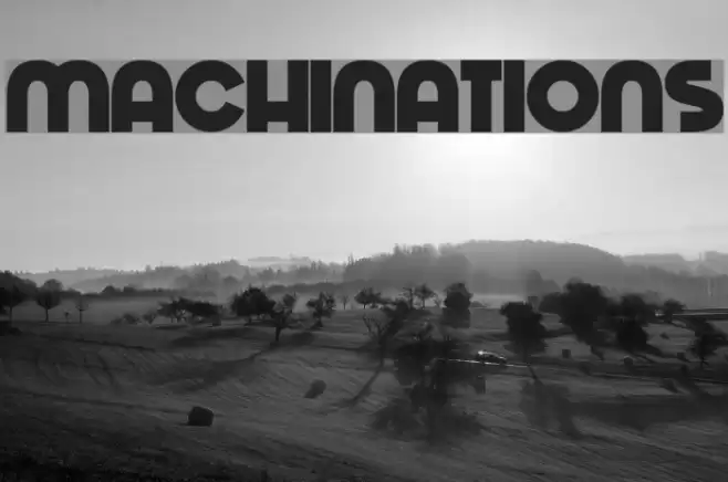 Machinations Font examples