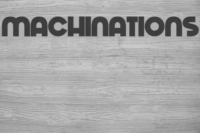 Machinations Font examples