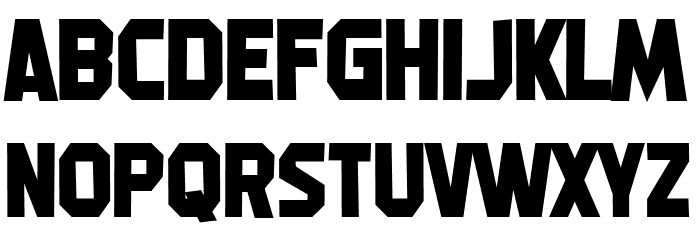 Machine Gunk Font LOWERCASE