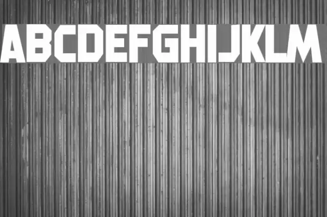 Machine Gunk Font examples