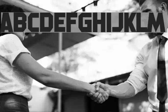 Machine Gunk Font examples