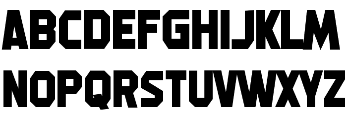 Machine Gunk Font LOWERCASE