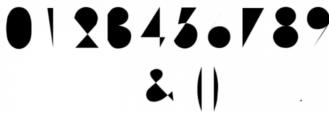 Machine Tool Gothic Font OTHER CHARS