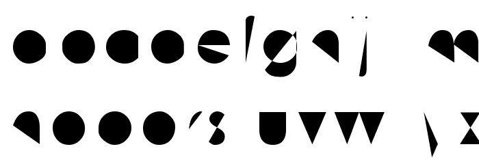 Machine Tool Gothic Font LOWERCASE