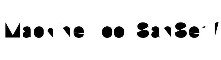 Machine Tool SanSerif  フリーフォントのダウンロード