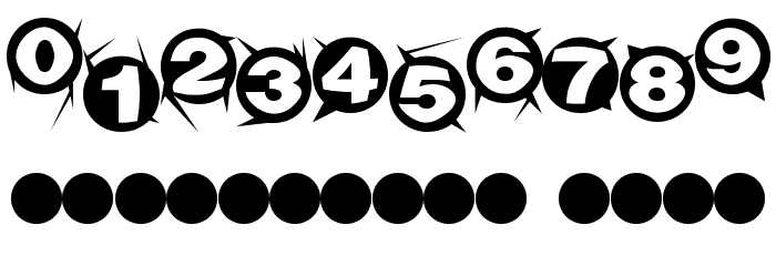 Machine-gun Font OTHER CHARS