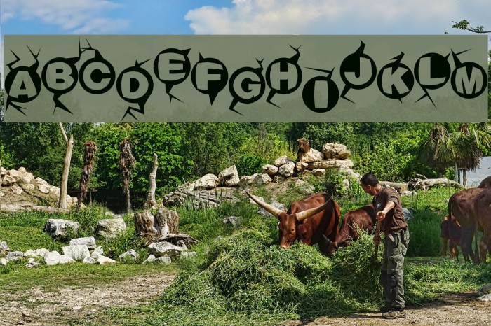 Machine-gun Font examples
