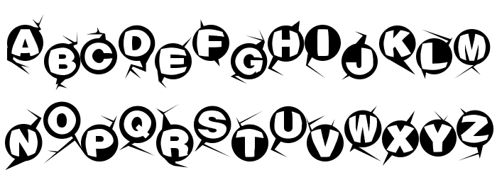 Machine-gun Font LOWERCASE