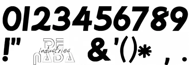 MachineScript Font OTHER CHARS