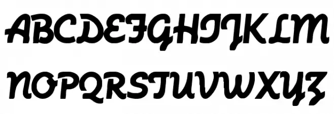 MachineScript Font Litere mari