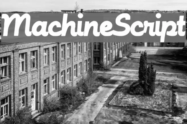 MachineScript Font examples