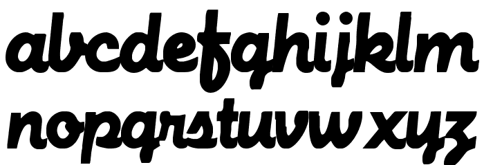 MachineScript Font LOWERCASE
