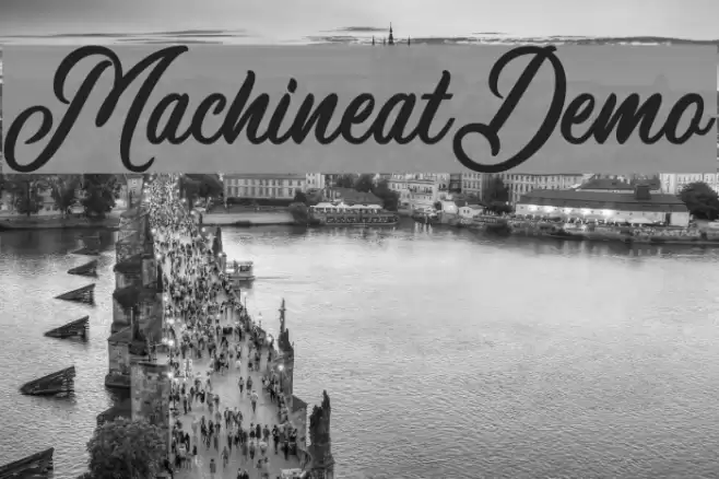 MachineatDemo Font examples