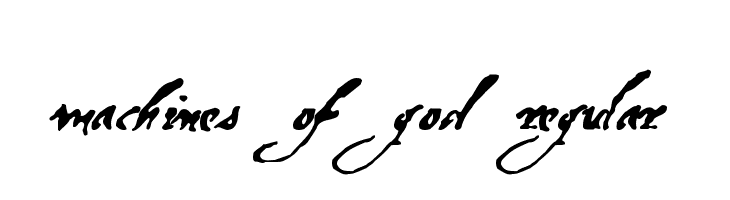 Machines Of God Regular Font