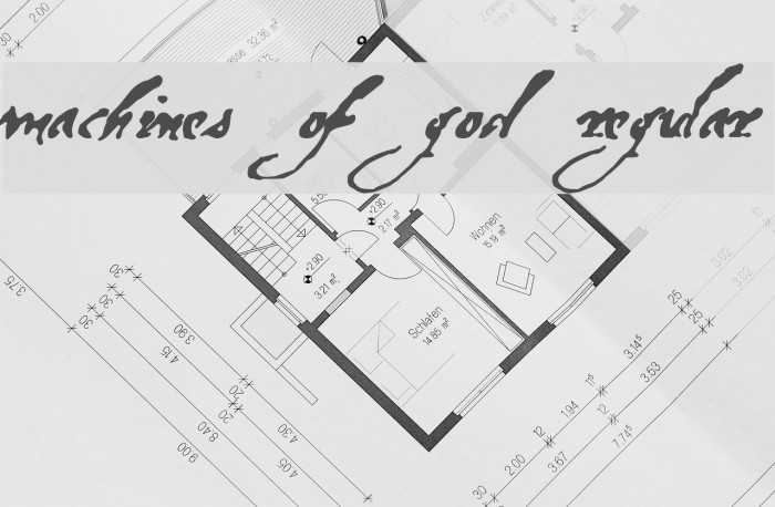 Machines Of God Regular Font examples