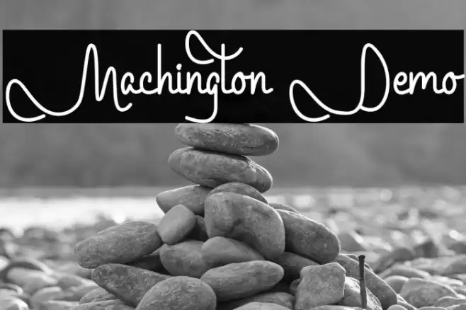 Machington Demo Font examples