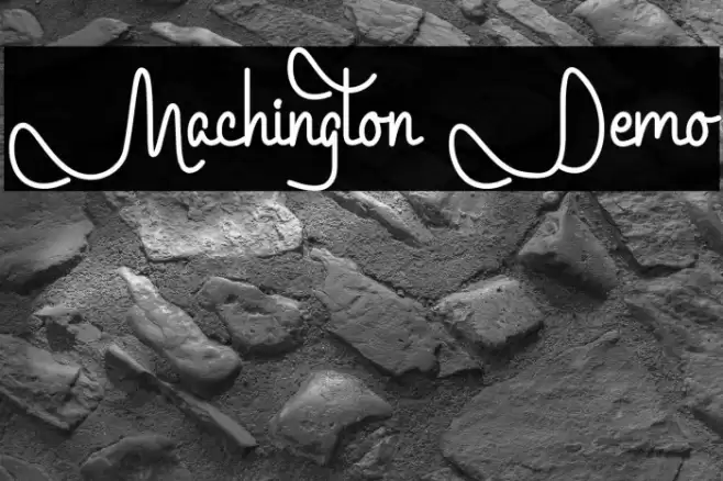 Machington Demo Font examples