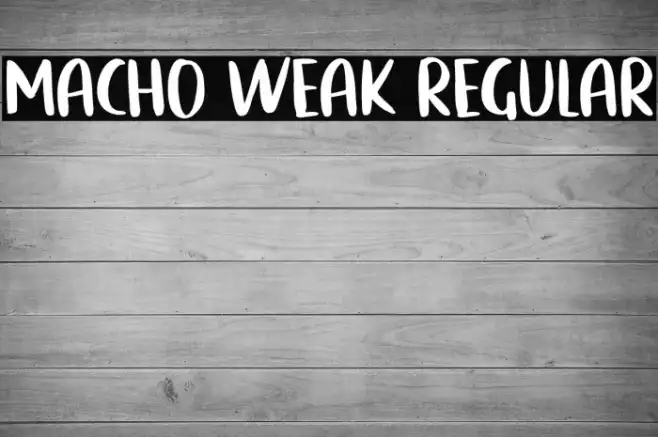 Macho Weak Regular Example 3